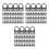 300Pièces Plaques Identification Interrupteur Noir Pièce Usage DIY 7