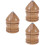 3 Pièces Jouet Bois Cheville Vintage Orme 6 Cm 6