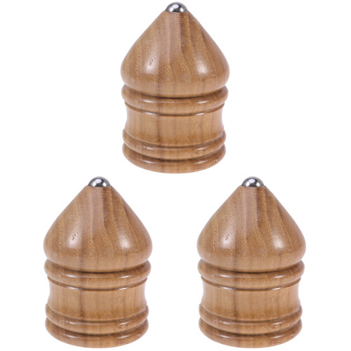 3 Pièces Jouet Bois Cheville Vintage Orme 6 Cm 1