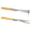 2 Pièces Bêche De Jardin Manche Bois 3 Dents Pour Fleurs 8