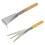 2 Pièces Bêche De Jardin Manche Bois 3 Dents Pour Fleurs 5