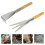 2 Pièces Bêche De Jardin Manche Bois 3 Dents Pour Fleurs 7