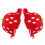6Pièces Casquettes Fraise Bébé Anti- Mode 3