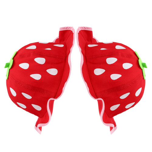 6Pièces Casquettes Fraise Bébé Anti- Mode 2