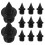 20Pièces Pointes En Acier Noires Pour Chaussures De Course Saut 10