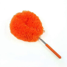 (Orange small) Microfiber Ceiling Fan Duster Extends Up To Long Handled Dust Locking Reusable And Cleaner Brush For Effortless Cleaning