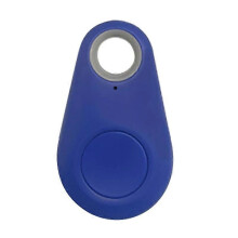 (Deep blue) Mini Fashion Smart Dog Pets Bluetooth 4.0 GPS Tracker Anti-lost Alarm Tag Wireless Child Bag Wallet Key Finder Locator