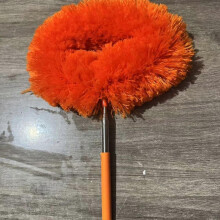 (Orange large) Microfiber Ceiling Fan Duster Extends Up To Long Handled Dust Locking Reusable And Cleaner Brush For Effortless Cleaning
