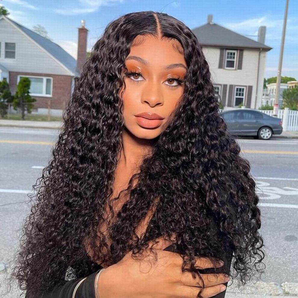 Long Curly Wig Black Synthetic with Adjustable Cap for Natural Look and MultiOccasion Styling