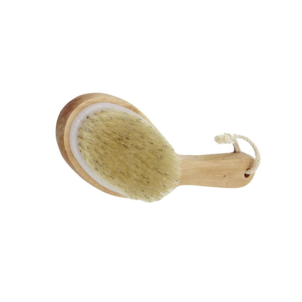 Wooden Body Brush with Natural Bristles for Gentle Exfoliation and Smooth Skin in Shower