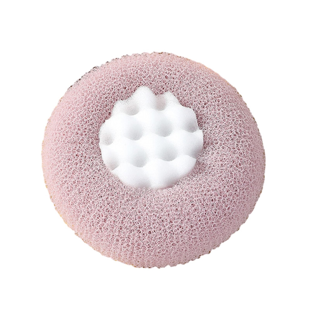 Bath Sponge Sunflower Shape with Suction Cup Handle for Gentle Skin Exfoliation and Rich Lather