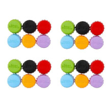 (24pcs) 1/24/36Pcs Reusable Silicone Bottle Fresh-keeping Cap Stopper Bottle Soda Beer Cap Stopper Bar Utensils Bar Accessories