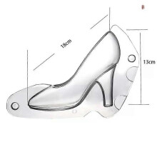 (L) New Creative Shoes Shape Chocolate Mold High Heel Shoes Candy Sugar Paste Molds Cake Decor Tools for DIY Baking Accessories