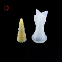 (D) Handmade Creative Shape Crystal DIY Epoxy Mold Christmas 3D Doll Molds Silicone Mold Resin Chocolate Shaped Dessert Baking Molds