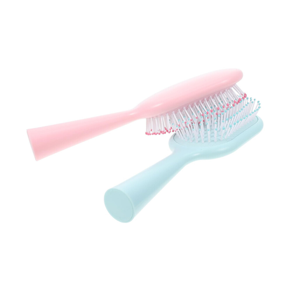 Unisex Hair Brush And Detangling Comb Set For Women, Gentle Scalp Massage, Curly And Straight Hair