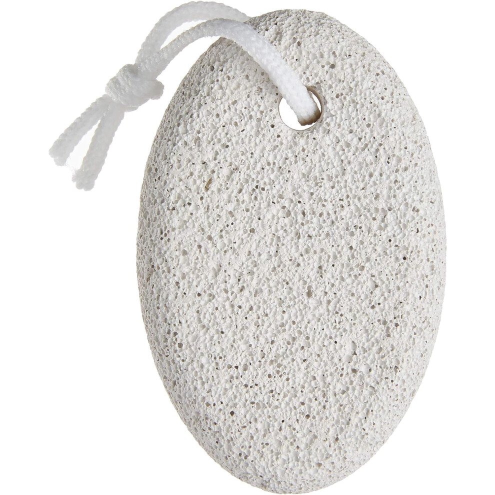 Pumice Stone for Feet Callus Remover, Natural Oval Scrubber for Foot Exfoliation and Cracked Heels