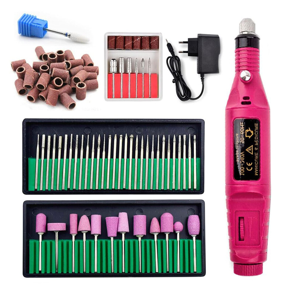 Electric Nail Drill 20000RPM Professional Low Noise with Ceramic Bits for Acrylic and Gel Nails