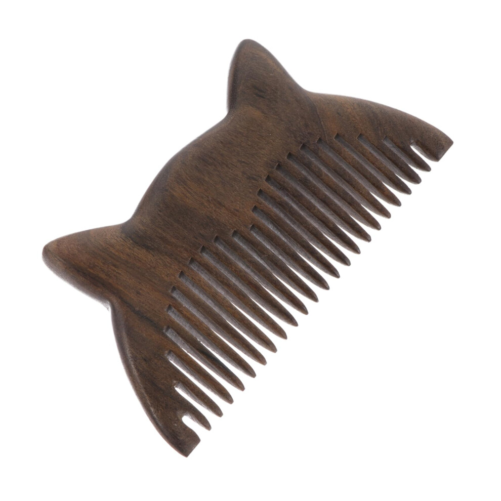 Unisex Sandalwood Hair Comb For Gentle Detangling And Scalp Massage, Compact Wooden Comb For Travel