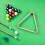 2Pièces Porte-Boules Billard Triangle En Bois Durable Couleur Khaki 7
