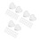 90Pièces Sécurités Boucles D'oreilles Silicone Doux Accessoires 10