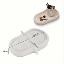 (L) Irregular Oval Pallet Concrete Mold Storage Tray Home Decor Storage Tray Epoxy Resin Mold Nut Storage Plate Cement Mold