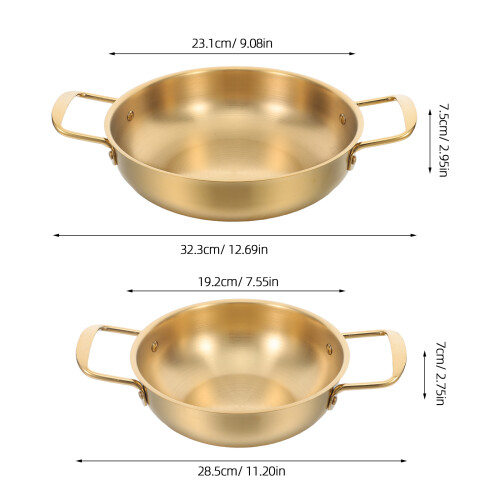 2Pièces Pot En Pour Ramen Poignées - Cuisine Coréenne 1