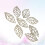 100Pièces Métalliques Trouées DIY Accessoires Dorés 8