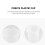 8Pièces Tasses Silicone Blanches Pour Mélange Pigments Avec Bâtonnet 8