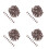 400Pièces Plastique Marron Pour DIY Décor 8