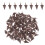 400Pièces Plastique Marron Pour DIY Décor 2
