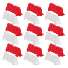 100Pièces Mini Barrières De Route ABS Colorées Pour Circuit Rc Décor