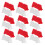 100Pièces Mini Barrières De Route ABS Colorées Pour Circuit Rc Décor 1