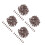 400Pièces Plastique Marron Pour DIY Décor 7