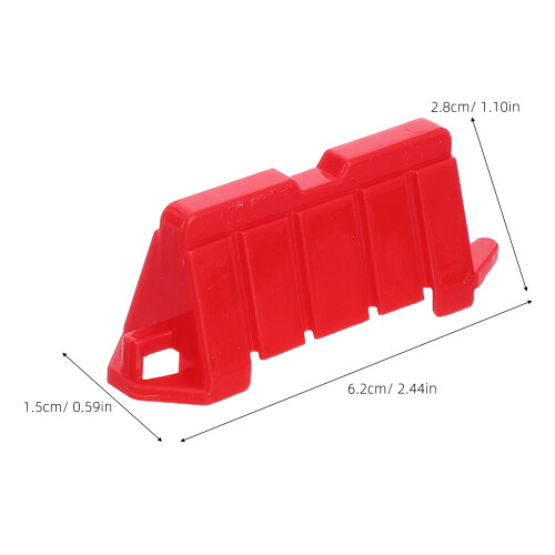 100Pièces Mini Barrières De Route ABS Colorées Pour Circuit Rc Décor 2