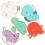 5Pièces Broches Figurines Animaux Accessoires Colorés 4