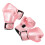 2Paires Boxe Rose Enfants PU Mousse Protection Main Réglable 1