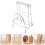 1Pièces Rangement Couteaux Acier Inoxydable Support Cuisine Argent 5