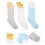 3Paires Hautes Bébé Unisexes Douces Durable Colorées 7