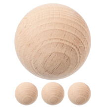 4Pièces Boules De Croquet En Bois Ergonomiques Pour Loisirs En Jardin