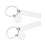 2Pièces - Blank Acier Inoxydable Argenté DIY 1