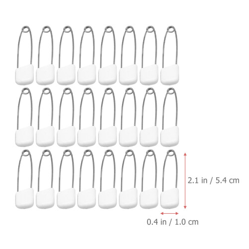 100 pièces épingles plastique pour couches bavoirs bébé 1