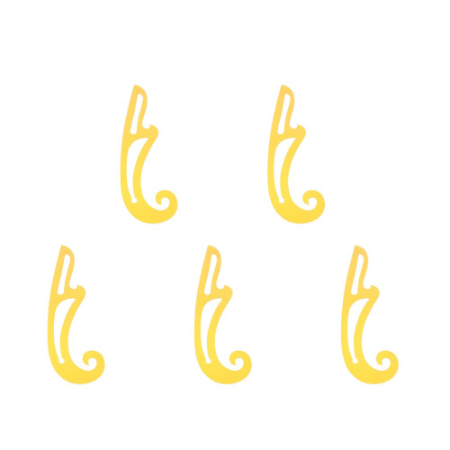 5Pièces Outils Règles Jaunes Pour Couture Patchwork 2