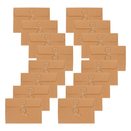 40Pièces Kraft Solides Pour Lettres Et Rangement À