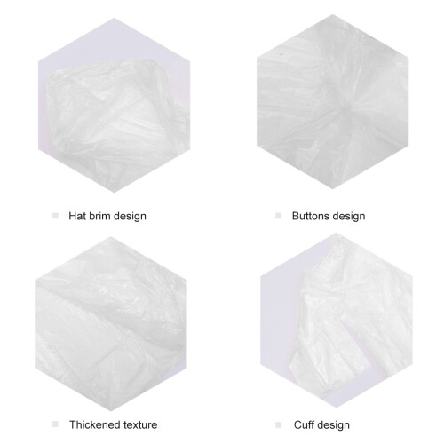 10Pièces Ponchos Jetables Outdoor 2