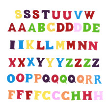 100Pièces Lettres En Feutre Alphabet Sans Couleurs Variées DIY
