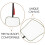 2Pièces Éventails En Soie Blancs Pour DIY Poignet Bois 8
