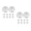 20Pcs Silver 30Mm Round Aluminum Disc Set for Table Hardware Mounts 7