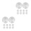 20Pcs Silver 30Mm Round Aluminum Disc Set for Table Hardware Mounts 6