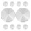 20Pcs Silver 30Mm Round Aluminum Disc Set for Table Hardware Mounts 2