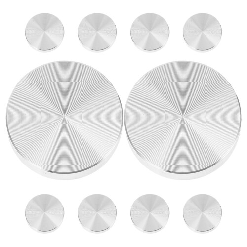 20Pcs Silver 30Mm Round Aluminum Disc Set for Table Hardware Mounts 1